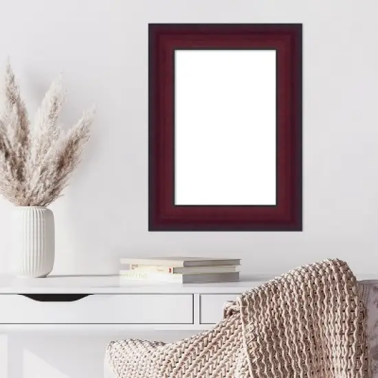 Amanti Art Canterbury Cherry Framed Dry Erase Magnetic Board image {7}