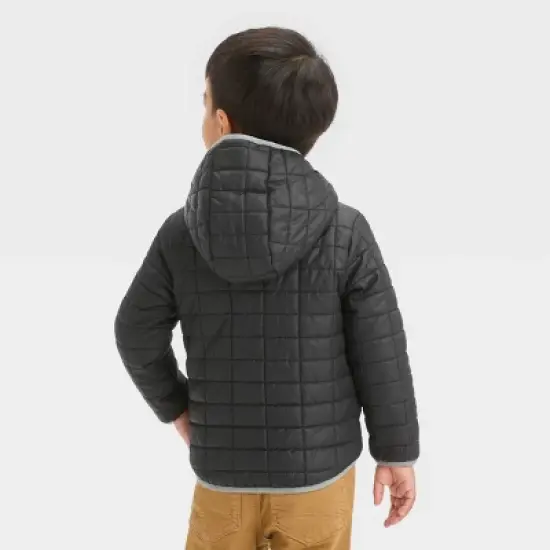 Toddler Puffer Jacket - Cat & Jack&trade; Black image {1}