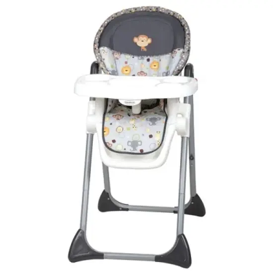 Baby Trend Steel Frame Compact Freestanding Foldable High Chair with Reclining Seat, Safety Harness, & Removable Tray Insert image {6}