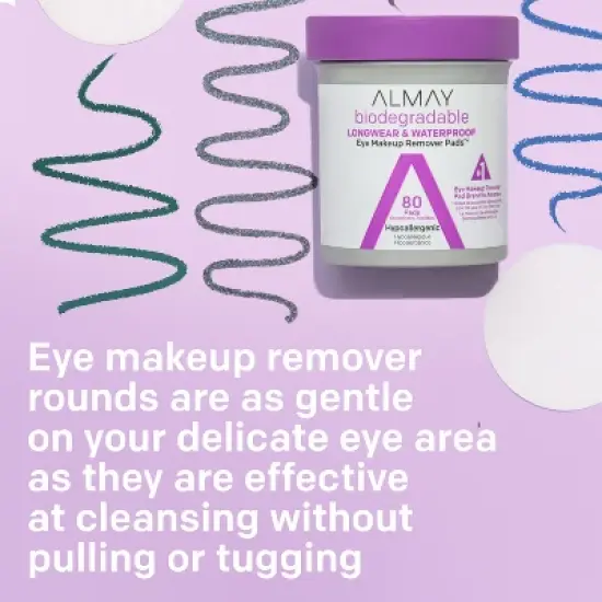 Almay Longwear & Waterproof Eye Makeup Remover Pads image {5}