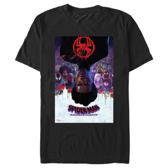 Men's Spider-Man: Across the Spider-Verse Miles Morales Movie Poster T-Shirt image {4}