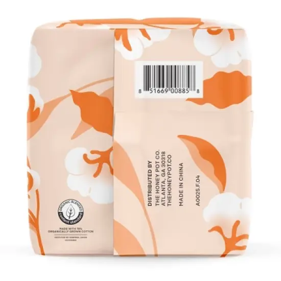 The Honey Pot Company 100% Organic Cotton Comfort Cover Regular Liners - 30ct image {13}
