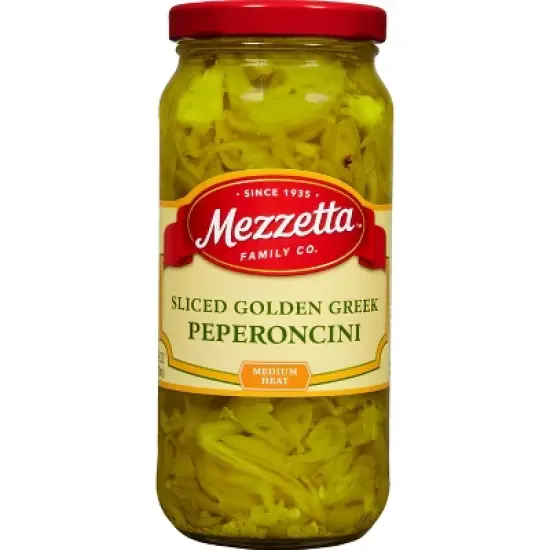 Mezzetta Sliced Golden Greek Pepperoncini Medium Heat - 16oz image {6}