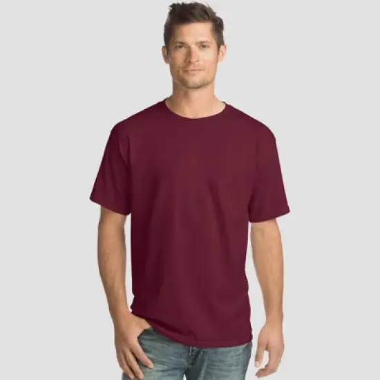 Hanes Men's Essentials Short Sleeve T-Shirt 4pk image {12}