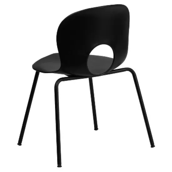 Emma and Oliver Multipurpose Designer Plastic Cafe Stack Chair image {6}