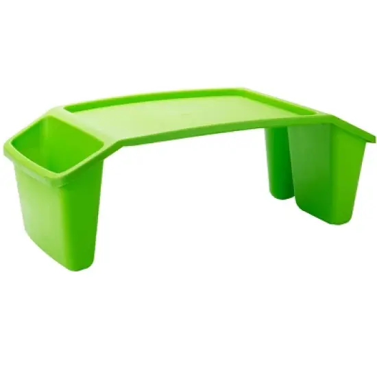 Mind Reader Kids&rsquo; Lap Desk, Freestanding Portable Table with Side Pockets for Coloring Books, Tablets, Toys, Reading, Snacks, Plastic image {9}