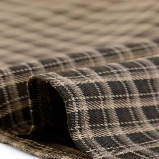 Allegra K Women's Plaid Vintage High Waist Double Belted A-Line Midi Skirt image {4}