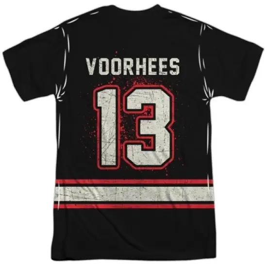 Popfunk Friday The 13Th Voorhees Jersey Front-Back Print Adult Sublimated Costume T-Shirt image {1}