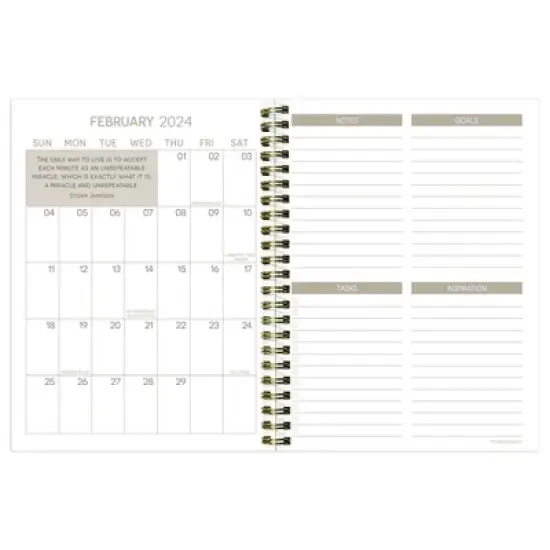 TF Publishing 2024 Weekly/Monthly Planner 8"x6.5" Stone & Marble image {1}