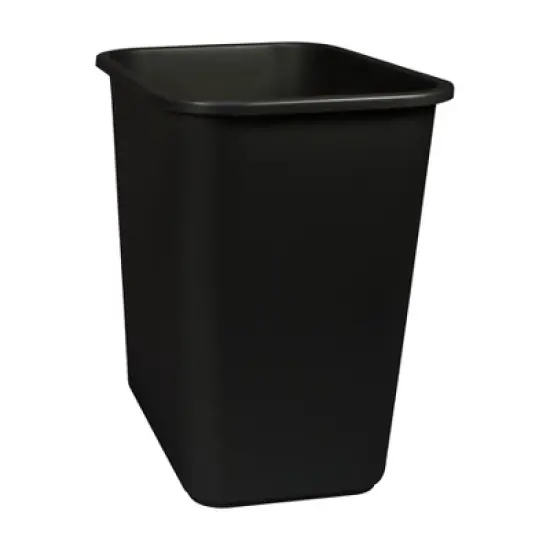 Storex 7 Gallon Waste Basket, Black image {1}