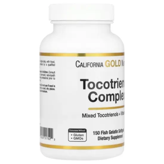 California Gold Nutrition Tocotrienol Complex with Vitamin E, 150 Fish Gelatin Softgels image {4}