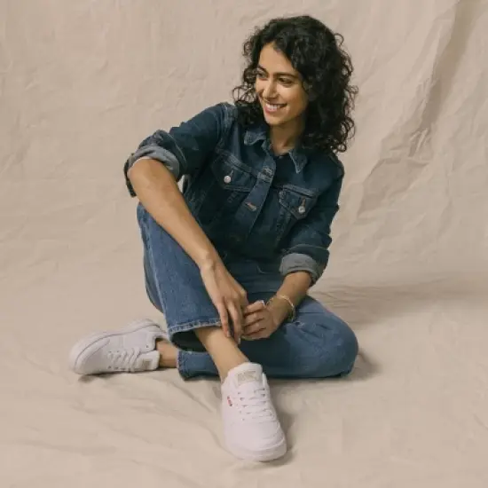 Levi's Womens Drive Lo Vegan Synthetic Leather Casual Lace Up Sneaker Shoe image {7}