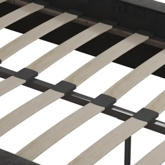 Cara Velvet Upholstered Bed - Room & Joy image {5}