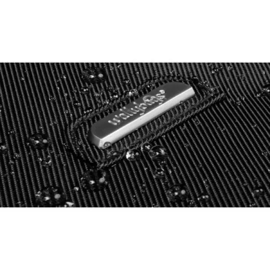 WallyBags 52" Premium Travel Garment Bag with shoulder strap and two large pockets, Black image {5}