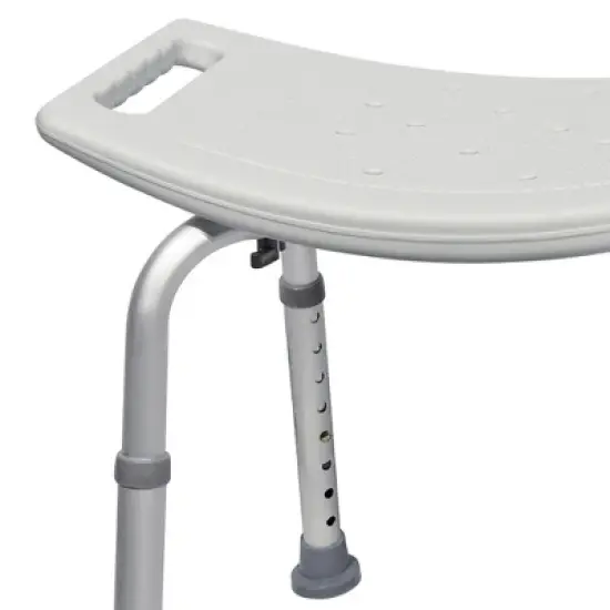 McKesson Bath Bench Aluminum Shower Seat, 300 lbs Capacity, 1 Count image {4}
