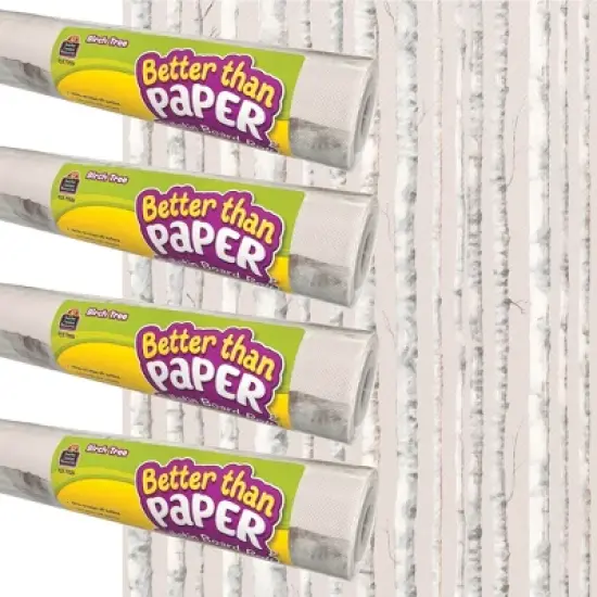 Teacher Created Resources Better Than Paper&reg; Bulletin Board Roll, 4' x 12', Birch Trees, 4-Pack image {3}