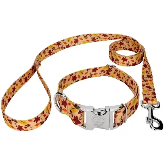 Country Brook Petz Premium Fall Foliage Dog Collar and Leash image {6}