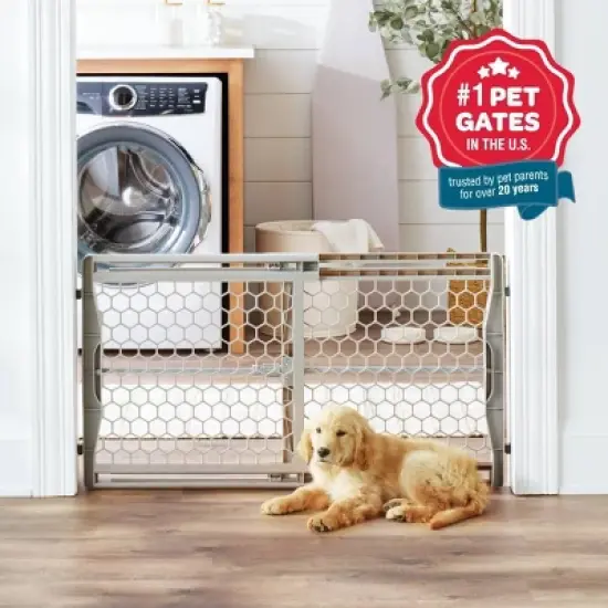 Carlson Expandable Gate for Dog Crate - Gray image {2}
