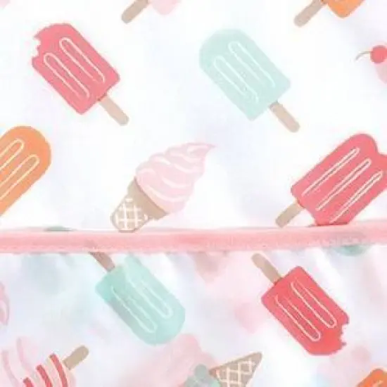 Hudson Baby Infant Girl Waterproof Polyester Bibs 5pk, Ice Cream image {2}