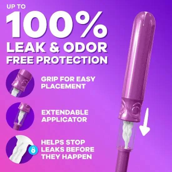 Tampax Compact Radiant Super Absorbency Unscented Tampons - 28ct image {1}