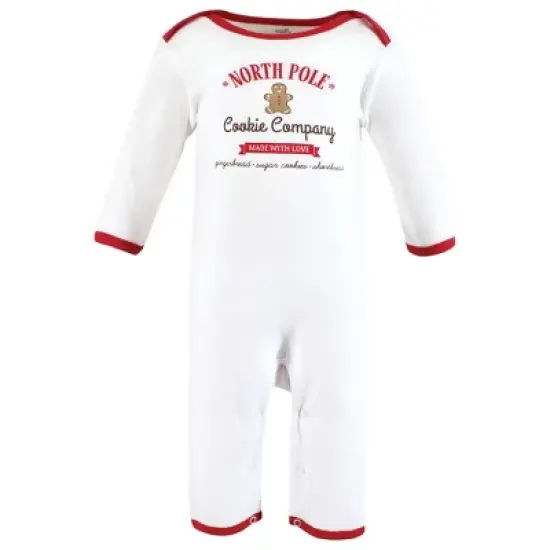 Touched by Nature Unisex Baby Organic Cotton Coveralls, Christmas Cookies image {2}