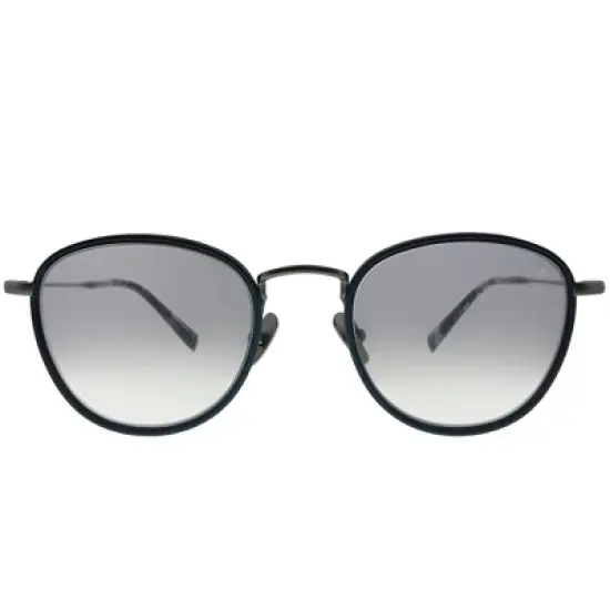 John Varvatos Troubadour JV V531 NGU Unisex Round Sunglasses Navy 51mm image {1}