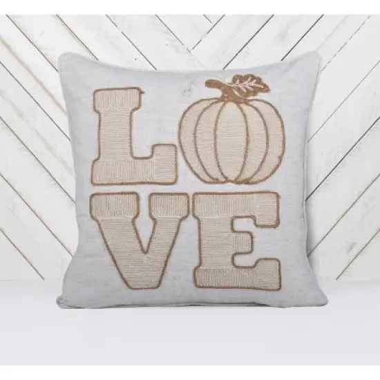 Chery Life Lace Embroidered Pumpkin Throw Pillow image {5}