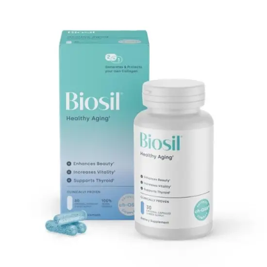 Biosil Healthy Aging - Beauty, Vitality & Thyroid Support - with Patented ch-OSA & Selenium image {8}