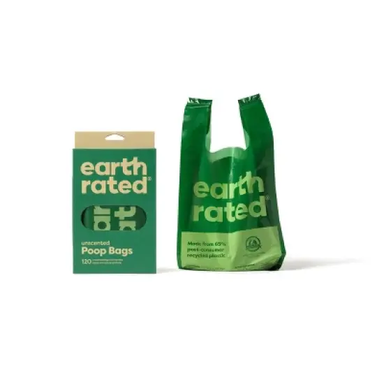 Earth Rated Unscented Handle Dog Waste Disposal Bags - 120ct image {5}