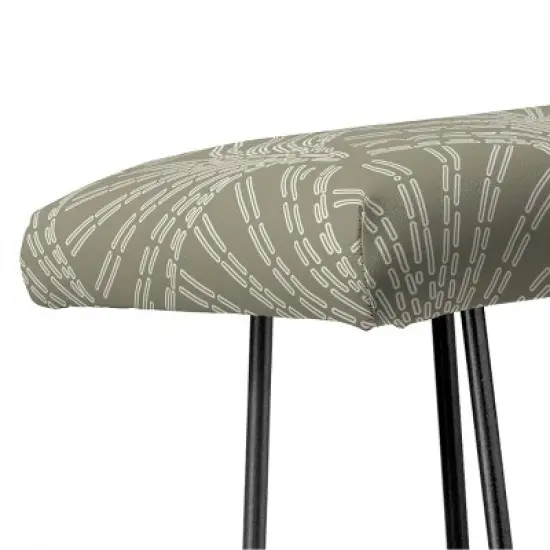 Iveta Abolina Scallop Fan Sage Bench - Deny Designs image {2}