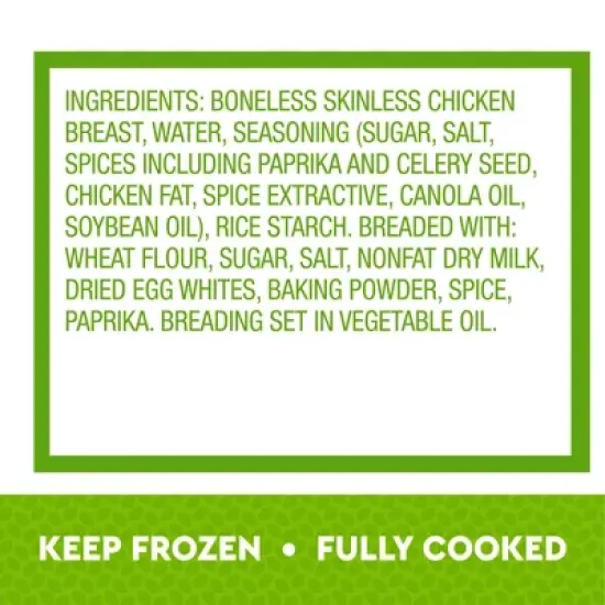 Just Bare Lightly Breaded Chicken Breast Bites - Frozen - 24oz image {4}