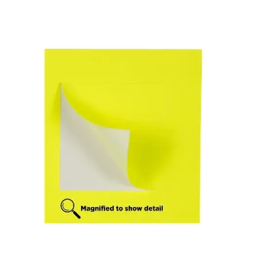 JAM Paper Square Labels 2" x 2" Neon Yellow 12 Labels/Sheet 10 Sheets/Pack (367831073) image {3}