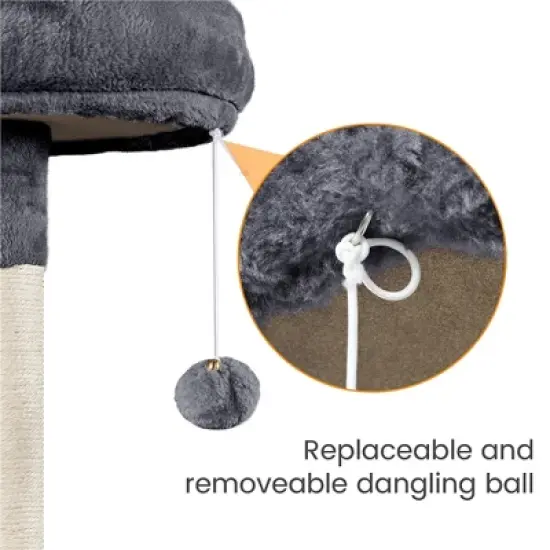 Yaheetech 70.5" H Multi Level Cat Tower Kitten Condo image {6}