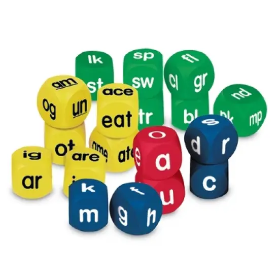 Learning Resources Phonics Cubes Class Set, Set of 18, Ages 3+ image {3}