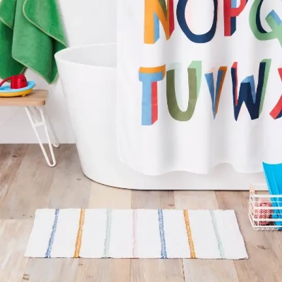 Striped Kids' Bath Rug - Pillowfort&trade; image {1}