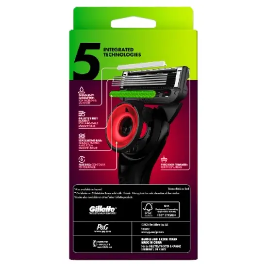 Gillette Labs Men's Special NFL 49ers Edition Shaving Razor with 4 Refills and Magnetic Stand image {10}