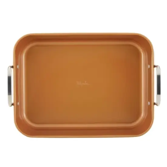 Ayesha Curry 11"x15" Copper Nonstick Roasting Pan image {6}