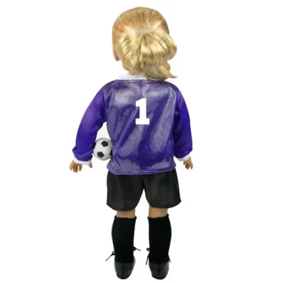 Sophia&rsquo;s Doll Soccer Outfit 6-Piece Set with Ball for 18" Dolls image {2}