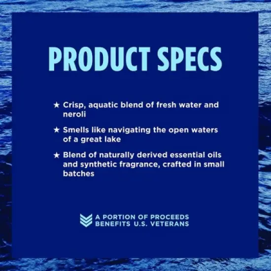 Duke Cannon Men's Huron Proper Cologne - Fresh Water & Neroli Cologne - Trial Size - 1.7 fl oz image {8}