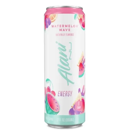 Alani Watermelon Energy Drink -12 fl oz Can image {3}