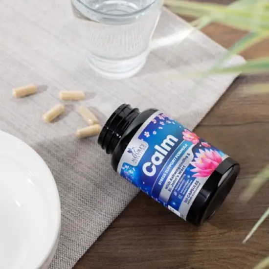 All Natural Stress Relief & Anti Anxiety Supplement Complex With Ashwagandha - 60 Capsules;120 Capsules image {7}