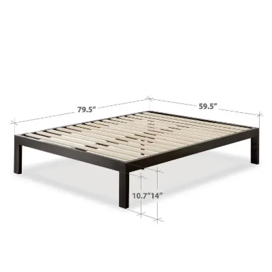 Lorrick Quick Snap&reg; Platform Bed Frame Black - Zinus image {6}