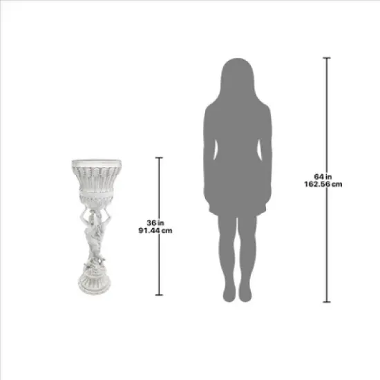 Design Toscano Les Filles Joyeuses Neoclassical Pedestal Urn image {6}