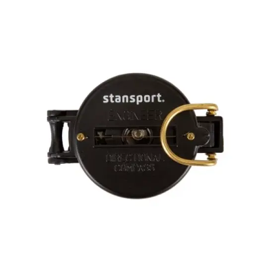 Stansport Metal Lensatic Compass Black image {3}