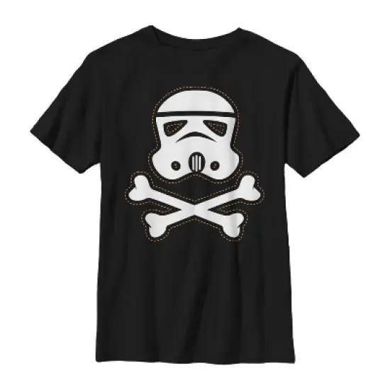 Boy's Star Wars Halloween Stormtrooper Crossbones T-Shirt image {3}