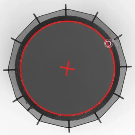 QingMoon 16FT trampoline Pumpkin Ladder,Hot-Dip Galvanized Frame,Equipped with Basketball Board,Ball,Inflator,UV-resistant for Kids and Adults image {3}