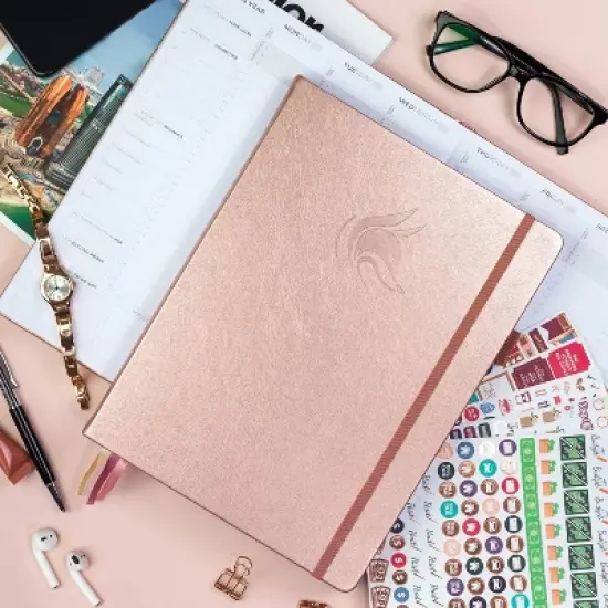 Undated PRO Schedule Planner Weekly/Monthly Rose Gold - Clever Fox image {5}