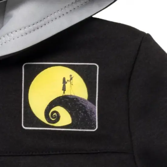 Disney Nightmare Before Christmas Fleece Jack Skellington Oogie Boogie Sally Quarter Zip Hoodie Little Kid image {5}