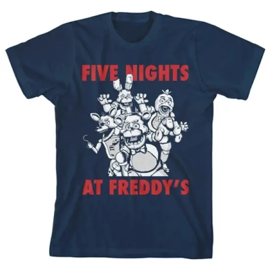 Five Nights at Freddy's Youth Boy's Navy-Blue T-Shirt image {3}