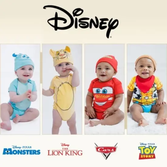 Disney Pixar Cosplay Bodysuit and Hat Set Newborn to Infant image {2}
